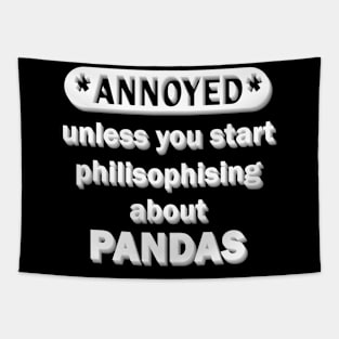 Chinese panda bamboo eucalyptus cute Tapestry