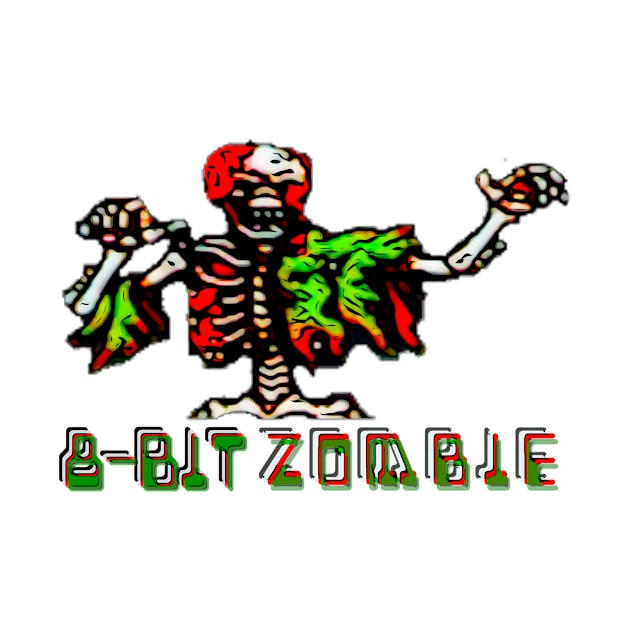 8-Bit Zombie by Atomic City Art