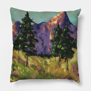 Landscape painting Pillow