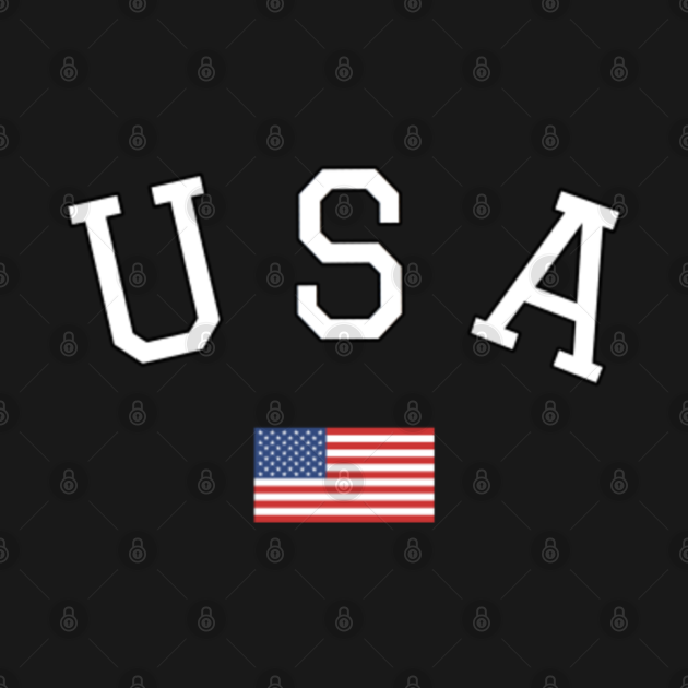 USA logo - Usa Flag - T-Shirt | TeePublic