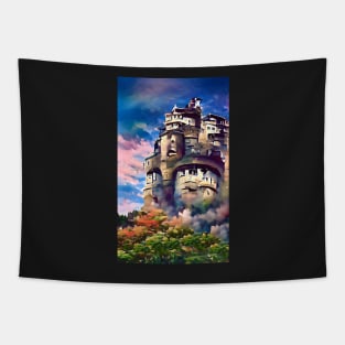 Castle in Color Tapestry