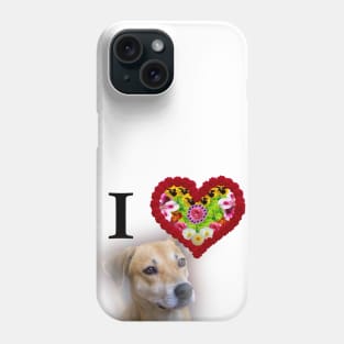 i love dog Phone Case