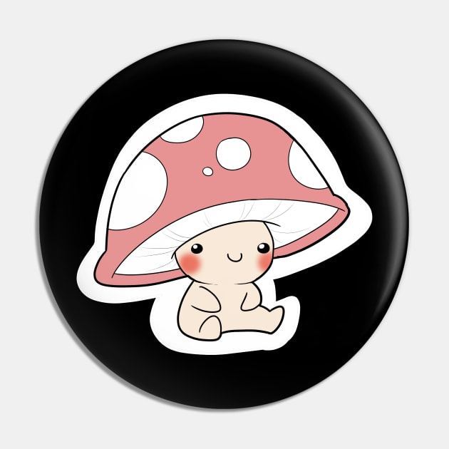 mushroom Pin by tooncooro