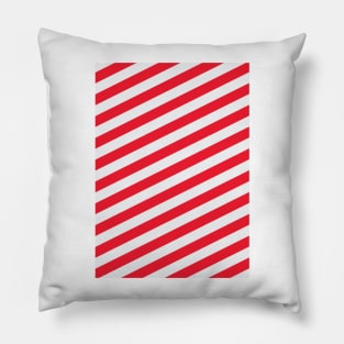 Liverpool Red and Yellow  Angled Stripes Pillow