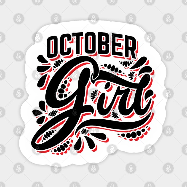 October Girl v3 Magnet by Emma