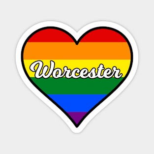 Worcester Massachusetts Gay Pride Heart Magnet