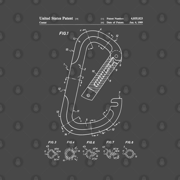 Rock Climbing Patent - Climber Art - Antique by patentpress