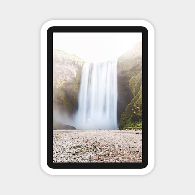 Skogafoss Waterfall - Iceland Magnet by TtripleP2