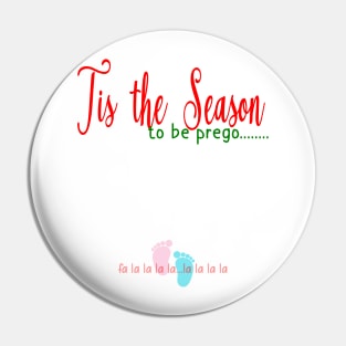 Tis the season to be prego, pregnancy announcement design Pin