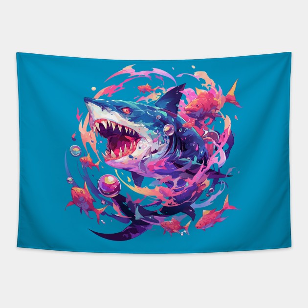 shark Tapestry by peterdora