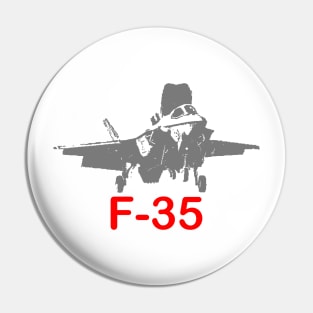 F-35 Lightning Military Aircraft Pin