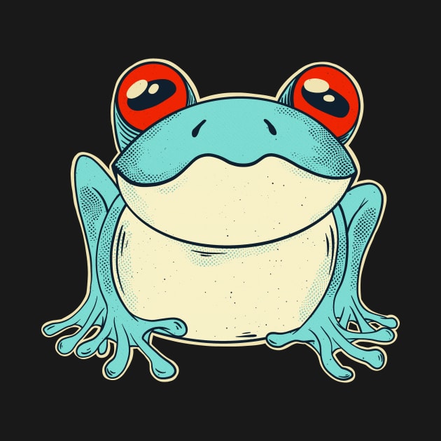 Frog Cottagecore Aesthetic Animal Lover by Foxxy Merch