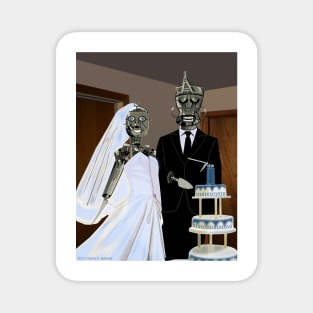 Cake Cutting [Robot Wedding] Magnet