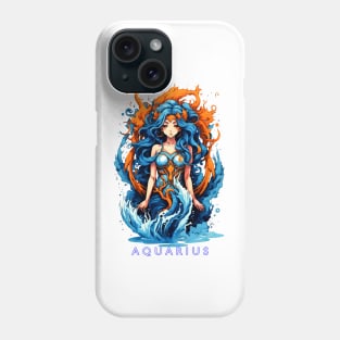 Zodiac sign Aquarius T-shirt Phone Case