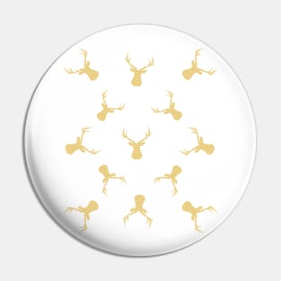 Deer pattern - beige. Pin