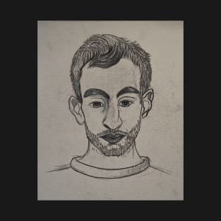 Portrait of Kompar, Pencil Sketch T-Shirt