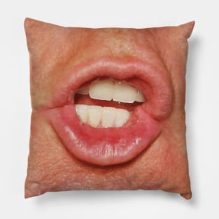 Trumps' mouthole Pillow