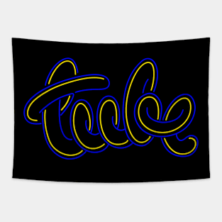 The Tube Neon Logo (TV Show) Tapestry