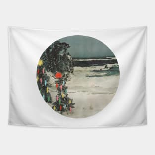 Christmas Beach Tapestry