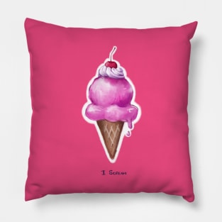 I Scream... for Ice Cream Pillow