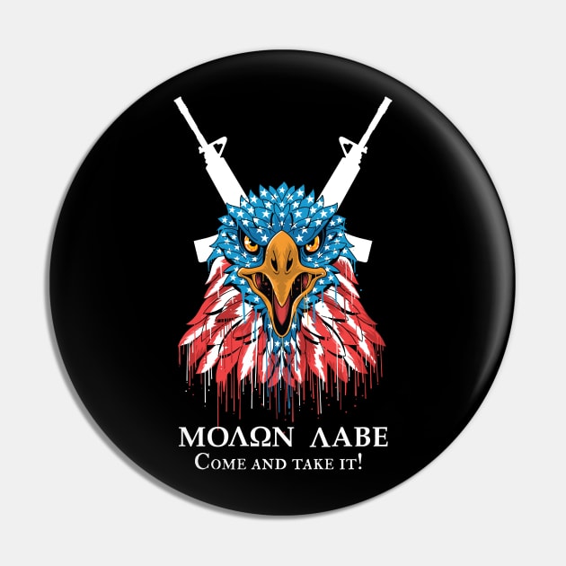 Molon Labe, Come and take it Pin by creativegraphics247