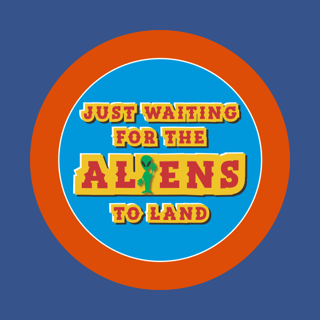 Funny UFO Just Waiting For The Aliens To Land Lover Fan by AHBRAIN