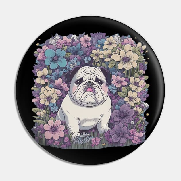 Bulldog Boldness - Strong and Stubborn Charm Pin by Paul Buttermilk 