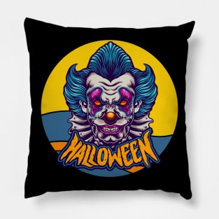 Halloween Scary Horror Clown Pillow