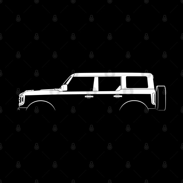 Ford Bronco 4-Door (2021) Silhouette by Car-Silhouettes