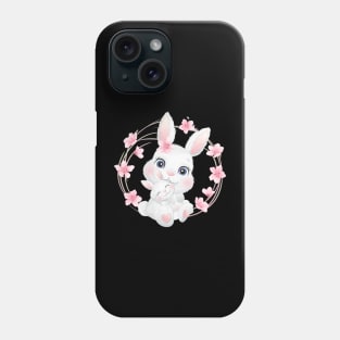 Cute little bunny mother and baby Phone Case