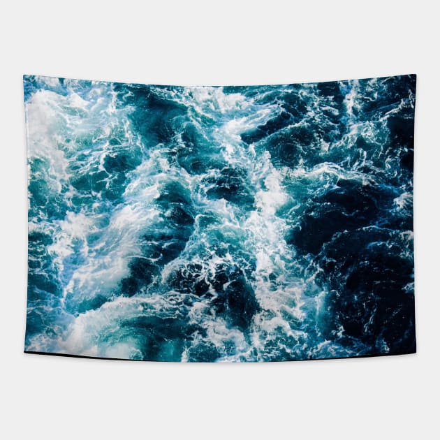 Ocean Waves Tapestry by sparkling-in-silence