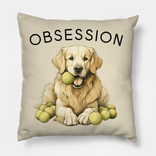 OBSESSION  - Golden Retriever Pillow