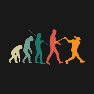 Vintage Retro baseball evolution T-Shirt