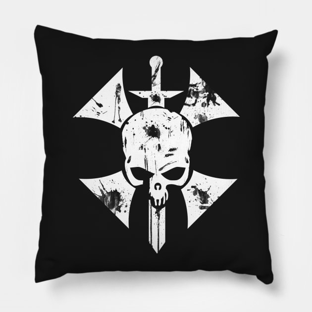 Assassinorum - White Pillow by Darthatreus