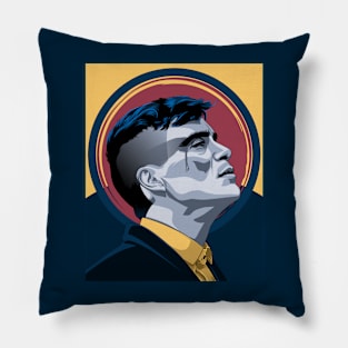 Cillian Murphy Retro Portrait Pillow