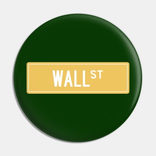 Wall st yellow Pin