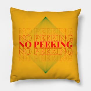 no peeking christmas 2021 Pillow