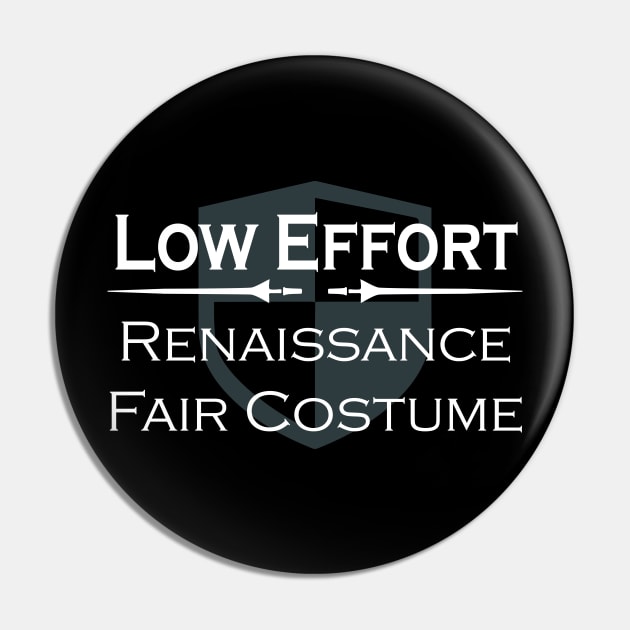 Renaissance Fair Costume TShirt Pin by LovableDuck