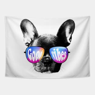 Frenchie Good vibes Tapestry