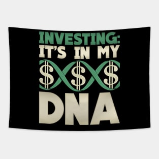 Investing: It's In My DNA Cool Financial Investor Tapestry