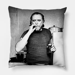 Charles Bukowski ))(( Poet and Novelist Fan Design Pillow