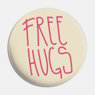 Free hugs Pin