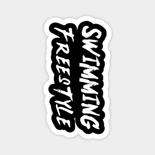 Swimming freestyle cool design v2 Magnet