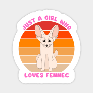 Just a girl who loves fennec. Magnet