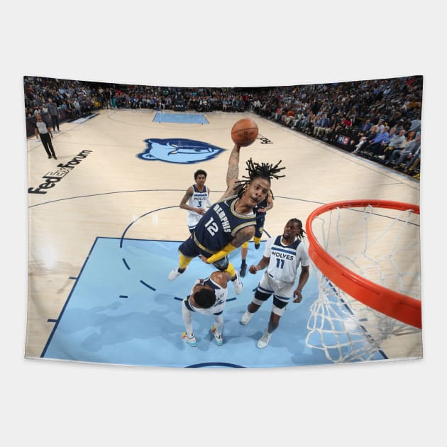 Ja Morant Dunk vs Minnesota Tapestry by GrizzlyPeakApparel