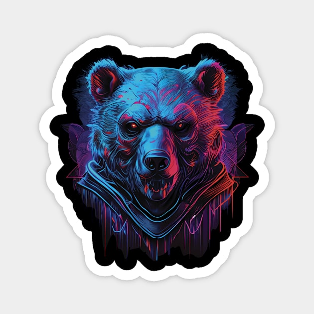 Grizzly bear Magnet by GreenMary Design