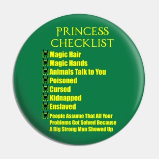 Princess Loki Checklist Pin