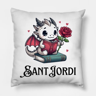 Feliz Dia De Sant Jordi Pillow