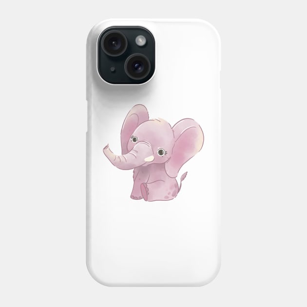 Cartoon elephant Phone Case by OllyKo