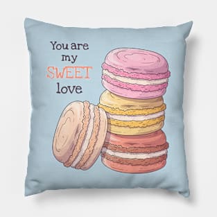 Macaroons sweet love Pillow